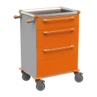 MOBI 52 N vozík zdravotnický plast ABS - oranžová