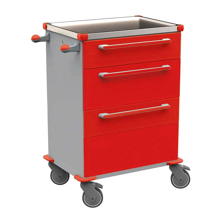 MOBI 52 N vozík zdravotnický plast ABS - červená