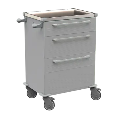 MOBI 52 N vozík zdravotnický plast ABS - šedá