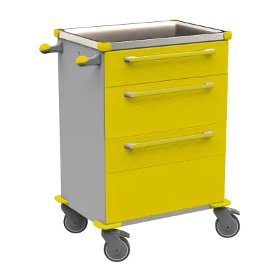 MOBI 52 N vozík zdravotnický plast ABS - žlutá