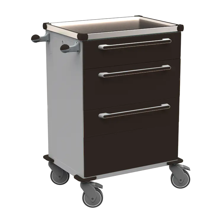 MOBI 52 N vozík zdravotnický plast ABS - černá