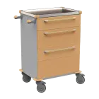 MOBI 52 N vozík zdravotnický plast ABS - hnědobéžová