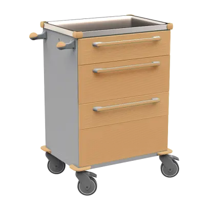 MOBI 52 N vozík zdravotnický plast ABS - hnědobéžová