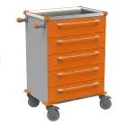 MOBI 53 N vozík zdravotnický plast ABS - oranžová