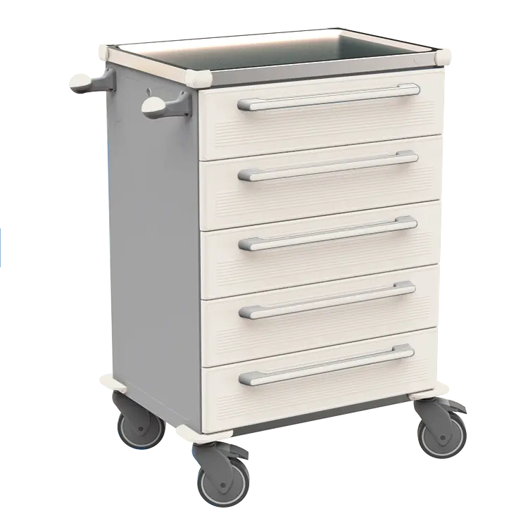 MOBI 53 N vozík zdravotnický plast ABS - bílá