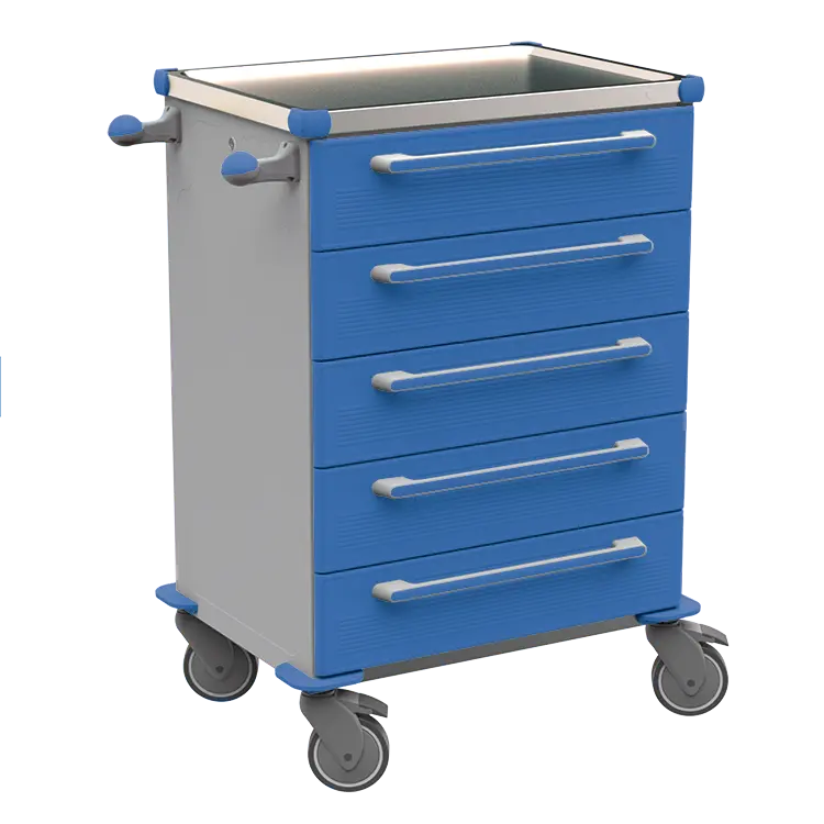 MOBI 53 N vozík zdravotnický plast ABS - modrá