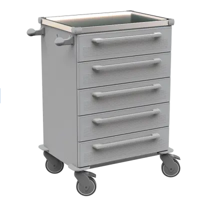 MOBI 53 N vozík zdravotnický plast ABS - šedá