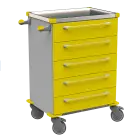 MOBI 53 N vozík zdravotnický plast ABS - žlutá