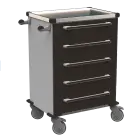 MOBI 53 N vozík zdravotnický plast ABS - černá