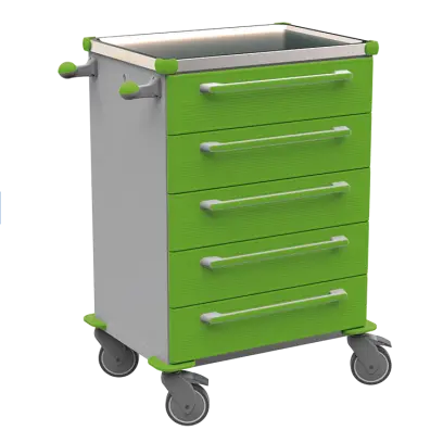 MOBI 53 N vozík zdravotnický plast ABS - zelená