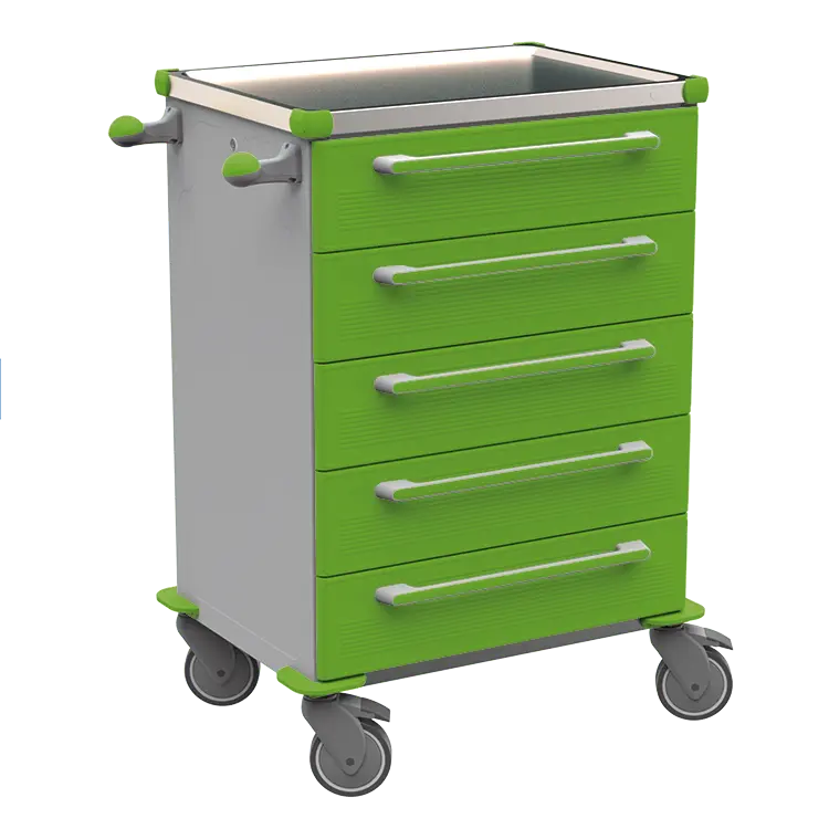 MOBI 53 N vozík zdravotnický plast ABS - zelená