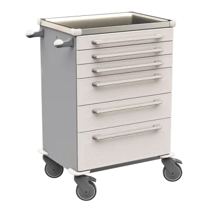 MOBI 55 N vozík zdravotnický plast ABS - bílá