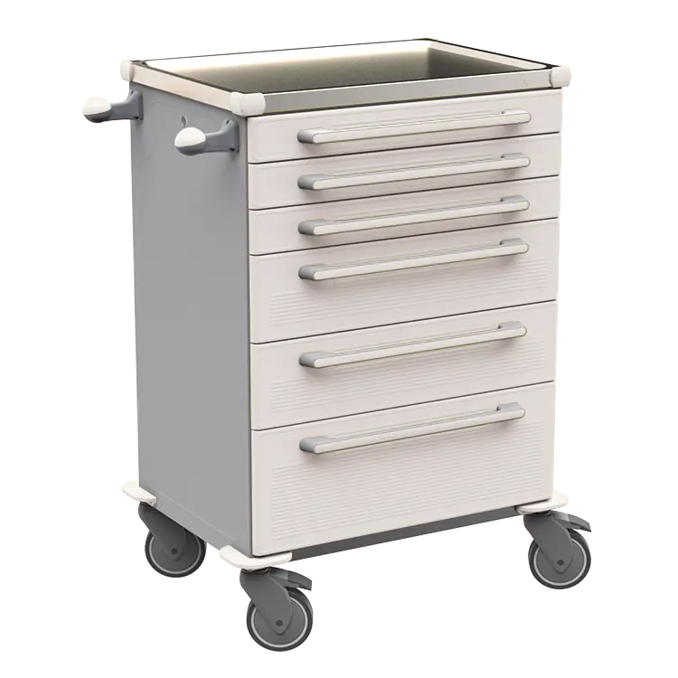 MOBI 55 N vozík zdravotnický plast ABS - bílá