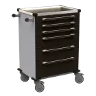 MOBI 55 N vozík zdravotnický plast ABS - černá