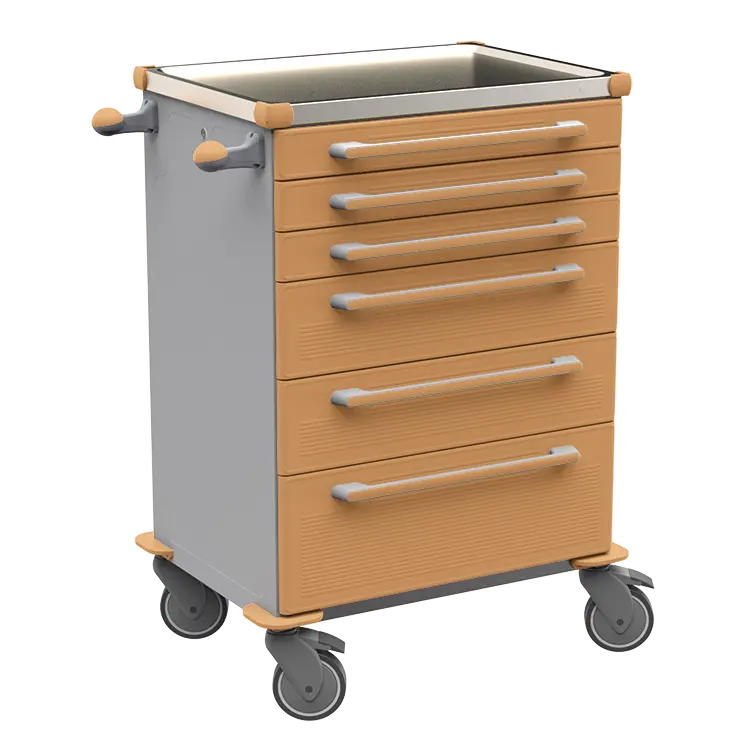 MOBI 55 N vozík zdravotnický plast ABS - hnědobéžová