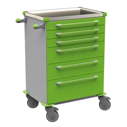 MOBI 55 N vozík zdravotnický plast ABS - zelená