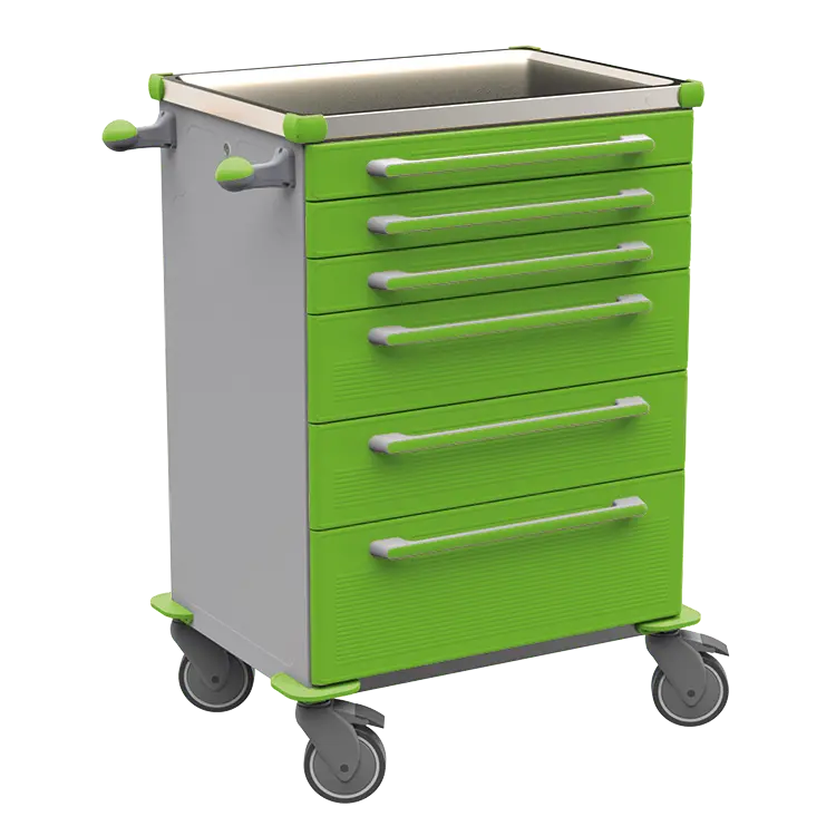 MOBI 55 N vozík zdravotnický plast ABS - zelená