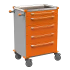 MOBI 56 N vozík zdravotnický plast ABS - oranžová