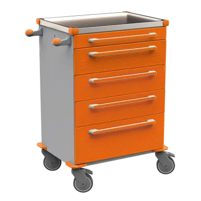 MOBI 56 N vozík zdravotnický plast ABS - oranžová