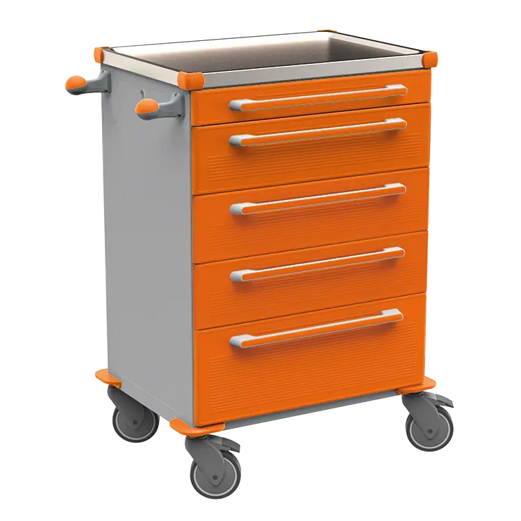 MOBI 56 N vozík zdravotnický plast ABS - oranžová