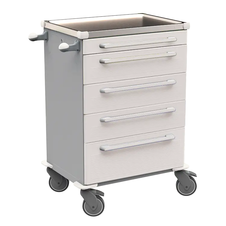 MOBI 56 N vozík zdravotnický plast ABS - bílá