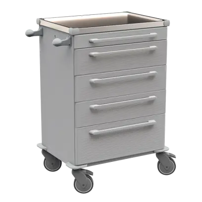 MOBI 56 N vozík zdravotnický plast ABS - šedá