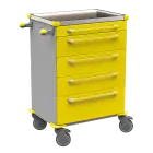 MOBI 56 N vozík zdravotnický plast ABS - žlutá