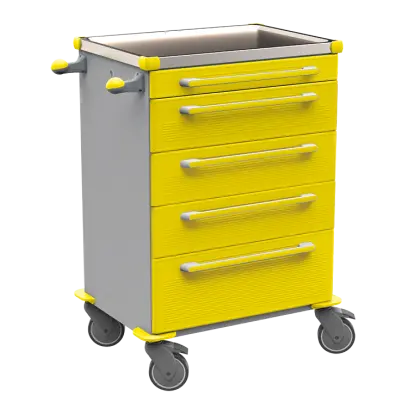 MOBI 56 N vozík zdravotnický plast ABS - žlutá