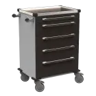 MOBI 56 N vozík zdravotnický plast ABS - černá