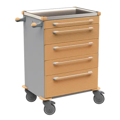 MOBI 56 N vozík zdravotnický plast ABS - hnědobéžová