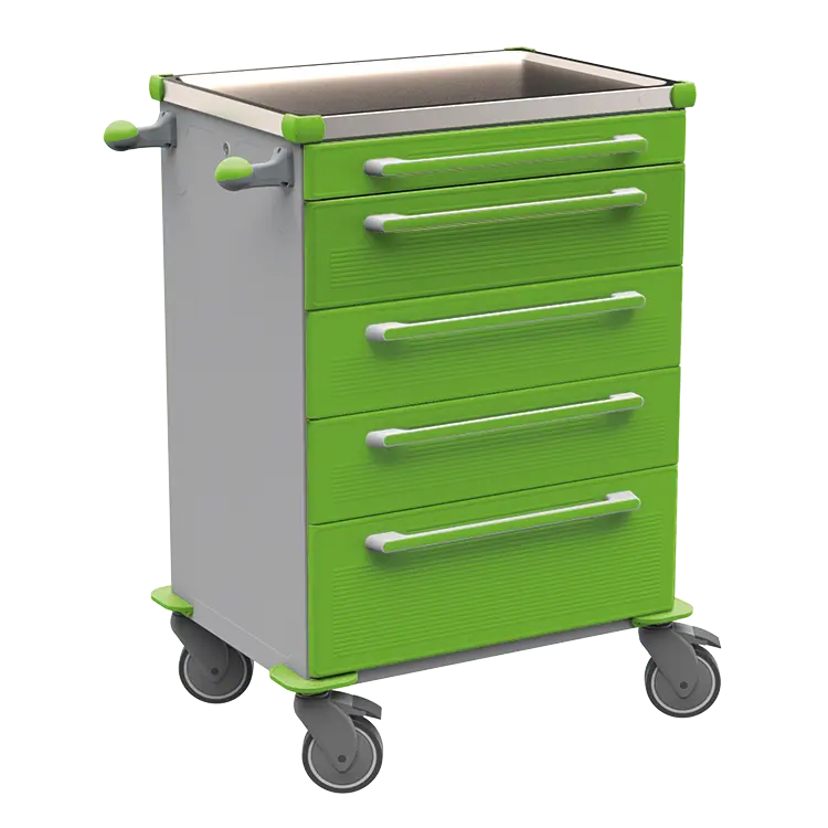 MOBI 56 N vozík zdravotnický plast ABS - zelená