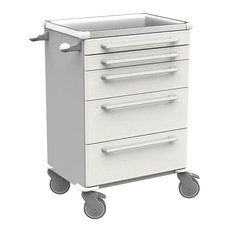 MOBI 57 N vozík zdravotnický plast ABS - bílá