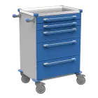 MOBI 57 N vozík zdravotnický plast ABS - modrá