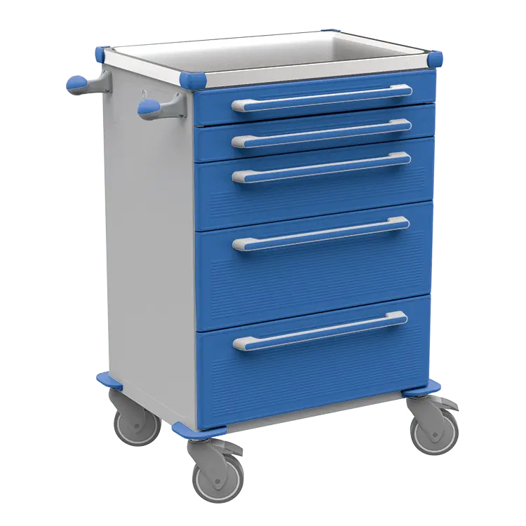 MOBI 57 N vozík zdravotnický plast ABS - modrá