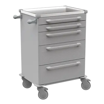 MOBI 57 N vozík zdravotnický plast ABS - šedá