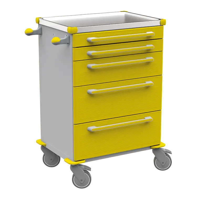 MOBI 57 N vozík zdravotnický plast ABS - žlutá