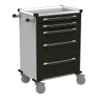 MOBI 57 N vozík zdravotnický plast ABS - černá