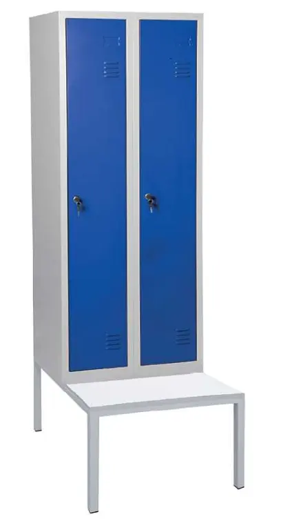 JP - 150 LAV skříň šatní nízká s lavičkou, 2-dílná, tmavě modrá