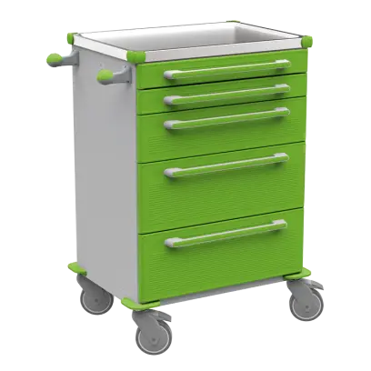 MOBI 57 N vozík zdravotnický plast ABS - zelená