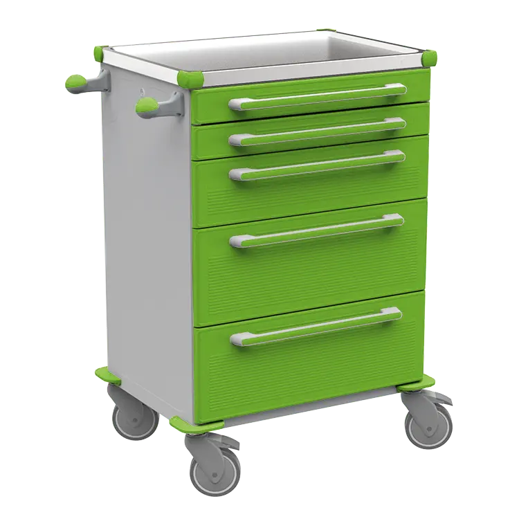 MOBI 57 N vozík zdravotnický plast ABS - zelená