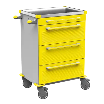 MOBI 58 N vozík zdravotnický plast ABS - žlutá