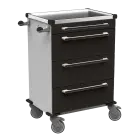 MOBI 58 N vozík zdravotnický plast ABS - černá