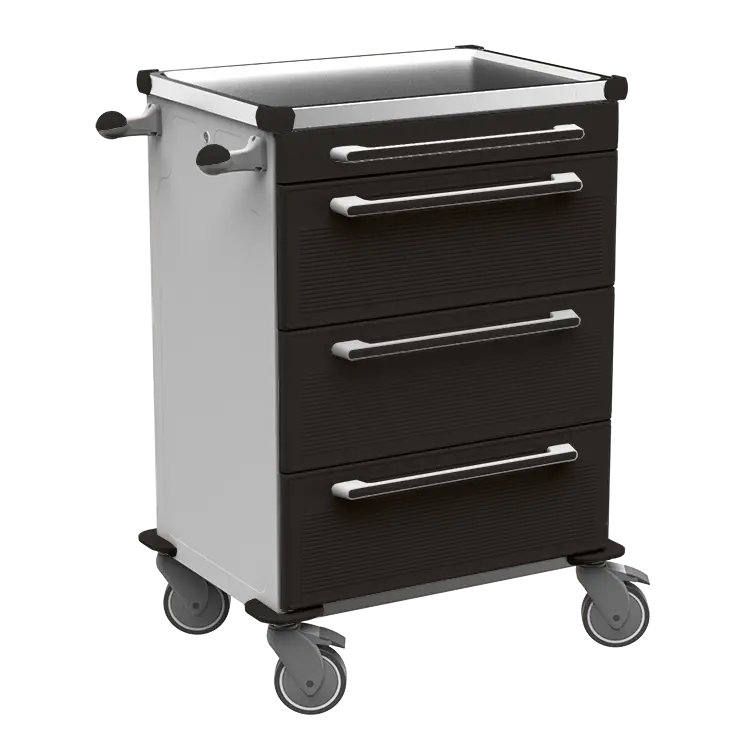 MOBI 58 N vozík zdravotnický plast ABS - černá