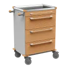 MOBI 58 N vozík zdravotnický plast ABS - hnědobéžová