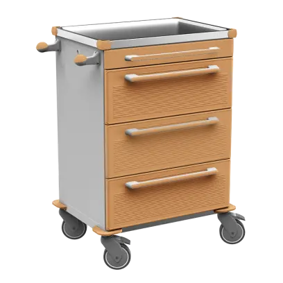 MOBI 58 N vozík zdravotnický plast ABS - hnědobéžová