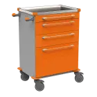 MOBI 59 N vozík zdravotnický plast ABS - oranžová