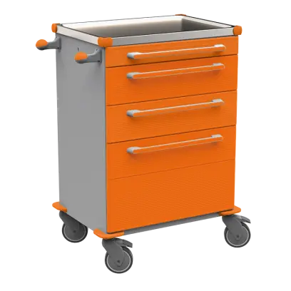 MOBI 59 N vozík zdravotnický plast ABS - oranžová