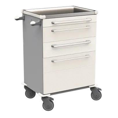 MOBI 59 N vozík zdravotnický plast ABS - bílá