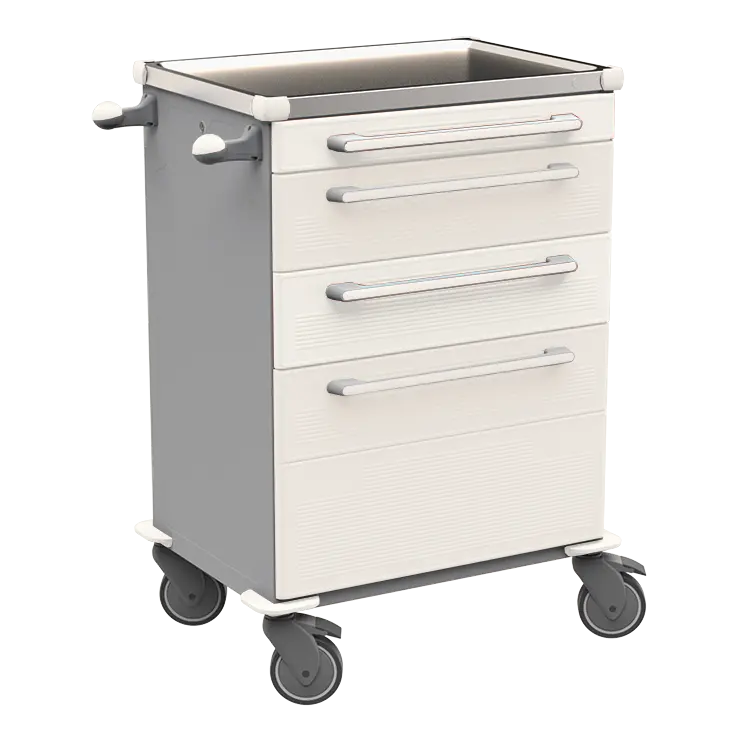 MOBI 59 N vozík zdravotnický plast ABS - bílá