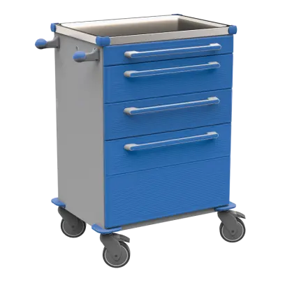 MOBI 59 N vozík zdravotnický plast ABS - modrá